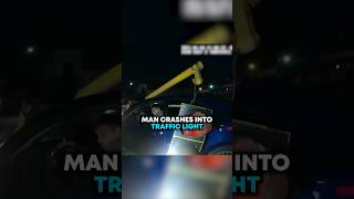 Man CRASHES Into Traffic Light 😂 [upl. by Bolling]