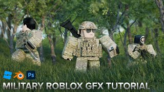 MILITARY ROBLOX GFX TUTORIAL 2024 [upl. by Javler]