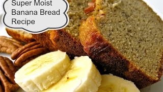 Super Moist Banana Bread Recipe   aSimplySimpleLife Recipes [upl. by Hogan702]