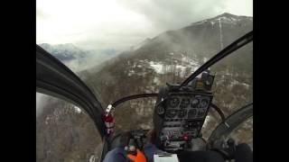 Schweizer 300C  Confined area landing [upl. by Iives]