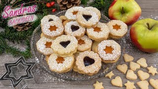 Linzer Plätzchen mit Marmelade  Spitzbuben  Hildabrötchen  Plätzchenrezept  Kekse backen [upl. by Lebatsirc]