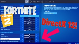 Fortnite DirectX 12 Gameplay Comparison  Better FPS Update 1120 [upl. by Amado]