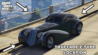 GTA 5  Truffade ZType Location PS3 PS4 Xbox360 XboxOne and PC [upl. by Nauqet174]