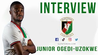 Post Match Interview  Glentoran vs Ballymena  Junior OgediUzokwe [upl. by Fin]