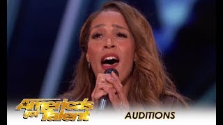 Glennis Grace STUNNING 39YearOld Singer Tribute To Whitney Houston  Americas Got Talent [upl. by Ybrik439]