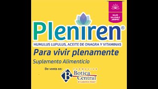 PLENIREN® Suplemento alimenticio  Farmacias Botica Central [upl. by Anayra916]