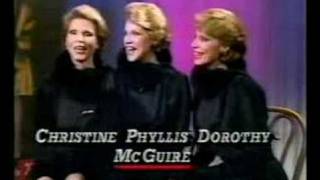 McGuire Sisters Announce comeback  1984  archival footage [upl. by Cuttie817]