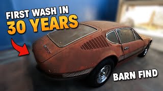 ABANDONED 1970 VOLKSWAGEN SP2 CAR RESTORATION  CAR DETAILING [upl. by Anirdua]