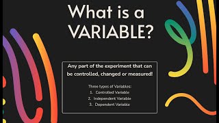 Unit 1 Lesson 5 Variables [upl. by Ednyl614]