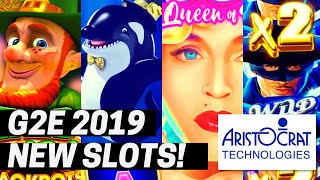 ★G2E 2019★ ARISTOCRAT 20192020 NEW SLOTS SHOWCASE  GLOBAL GAMING EXPO [upl. by Airekal852]