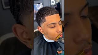 360 waves haircut after wolfing 💈🌊 [upl. by Kirre]