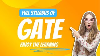 GATE Exam full syllabus  Gate Exam 2025 Feb Gate exam [upl. by Azitram100]