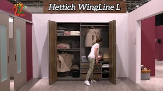 WingLine L installation video hettich sliding and folding wardrobe modular wardrobe [upl. by Alekin883]