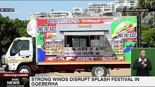 Strong winds disrupt Splash Festival [upl. by Anayit989]