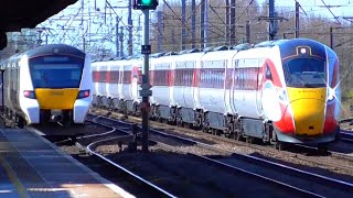 Trains at Hitchin ECML  180421 [upl. by Kernan]