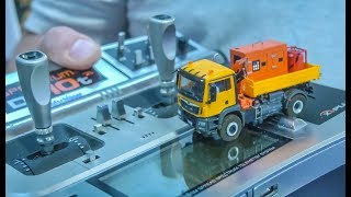 INSANE Micro Scale RC Trucks Excavators Tractor plowing [upl. by Anniala29]