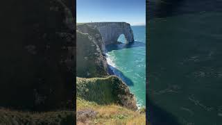 Cliffs of Etretat france travel travelvlog etretat zen wind [upl. by Eignat]