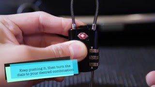 How to reset the Luggage bag locks code EnGave Luggage Lock [upl. by Saundra295]