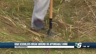 Delta County high schoolers break ground on affordable home [upl. by Aiyot]