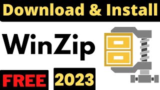 How to Download and Install WinZip Full Version For Free in Windows 7  8  10  11  Hindi  2023 [upl. by Yragerg]