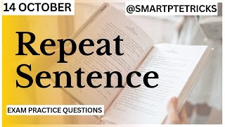 PTE Repeat Sentence Practice CHANGED My Life [upl. by Enelram160]