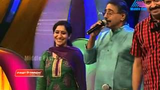 Singer Sujatha Mohan and her husband Mohan singing live [upl. by Xylina]