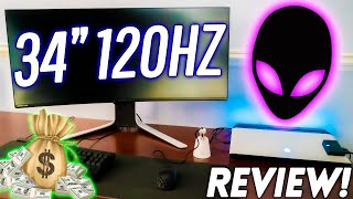 Alienwares NEW 34quot 120Hz Ultrawide Perfect for Gaming and Content AW3420DW Review [upl. by Carena465]