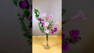 Pink Amaryllis and Purple Bougainville flowerarrangement flowers 花藝 [upl. by Krall]