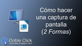 Cómo hacer una captura de pantalla 2 Formas  Tutorial [upl. by Fawne]