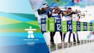 Mens Biathlon  10Km Sprint Highlights  Vancouver 2010 Winter Olympic Games [upl. by Atnauq]