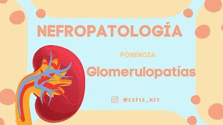 GLOMERULOPATÍAS  CAPSA [upl. by Eylhsa]