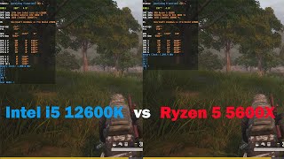 Intel i5 12600K vs Ryzen 5 5600X  TEST in 8 games  1440P [upl. by Hbahsur]