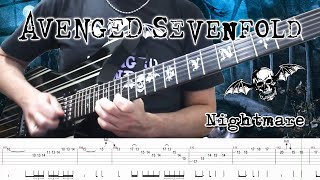 Avenged Sevenfold  Nightmare Guitar Cover  TABS [upl. by Labors]