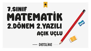 7 Sınıf Matematik 2Dönem 2Yazılı Soruları 2024 [upl. by Silvester]