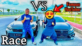 Famous YouTuber K Sath Car Race 😍 [upl. by Tychon]