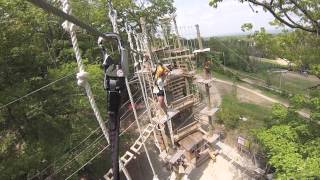 High Ropes Obstacle Course GoPro [upl. by Yaras]