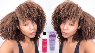 THIS WASH N GO COMBO IS LIT 🔥  Pillow Soft Curls And Mielle Avocado Hair Milk [upl. by Ole]