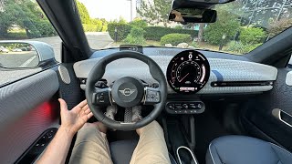 Mini Cooper SE 2024 Test Drive POV  Ambience Binaural Sound [upl. by Anawk]