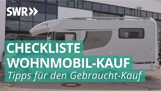 WohnmobilCheck  Darauf sollte man bei gebrauchten Wohnwagen achten  Marktcheck SWR [upl. by Broeder]