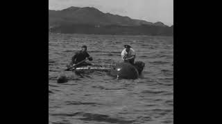 Kriegsmarine minesweepers in a Norwegian fjord in 1940 [upl. by Llerdnam]