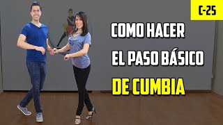 COMO BAILAR CUMBIA  PASO BÁSICO 🔥 CRUZADO [upl. by Niki]