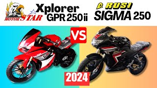 Motorstar Xplorer GPR II vs Rusi Sigma 250  Side by Side Comparison  Specs amp Price  2024 [upl. by Eelyma]