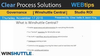 WINSHUTTLE Tutorial amp WEBtips Winshuttle Central [upl. by Sufur]