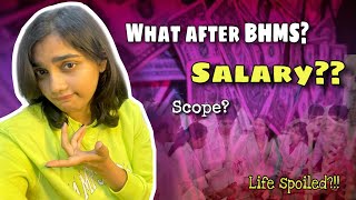 Is there any scope after BHMS⁉️ Salary and jobs after BHMS 😶 bhms homoeopathy neet [upl. by Olodort]