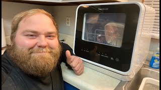 FARBERWARE COMPLETE PORTABLE COUNTERTOP DISHWASHER REVIEW [upl. by Gaspard177]