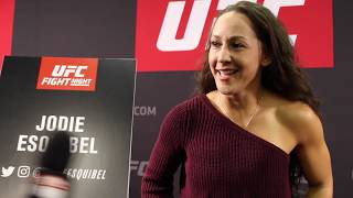 Jodie Esquibel UFC Gdansk Prefight Interview [upl. by Grindle864]