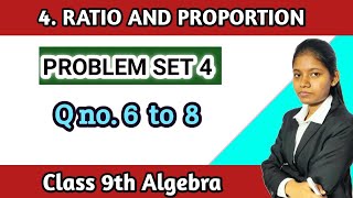 9th class math part 1 chapter 4 problem set 4 algebra question number 6 to 8 [upl. by Africah]