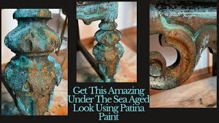 Get This Amazing Under The Sea Aged Look Using Patina Paint [upl. by Akemrehs352]