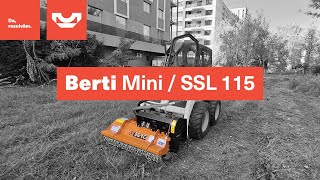 Elimini rapid vegetatia nedorita cu Tocatorul Berti MINISSL 115 [upl. by Ttirrem44]