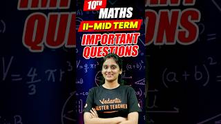 10th Maths  Important Questions  2nd Mid Term  Asha Ma’am [upl. by Catt]